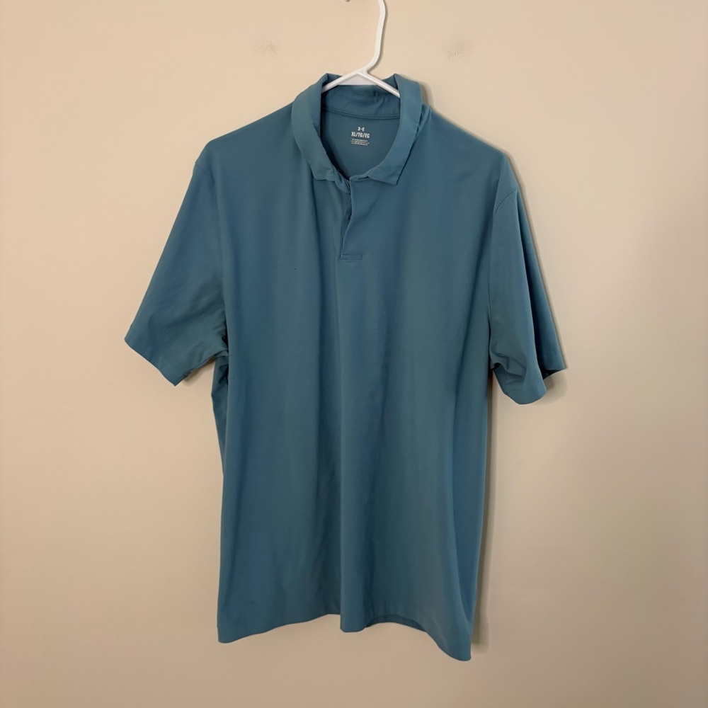 Under Armour Men's slate blue short sleeve Polo Shirt 2023 XL